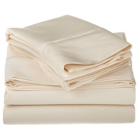 Superior  Egyptian Cotton 1500 Thread Count Solid Sheet Set  King-Ivory 1500KGSH SLIV